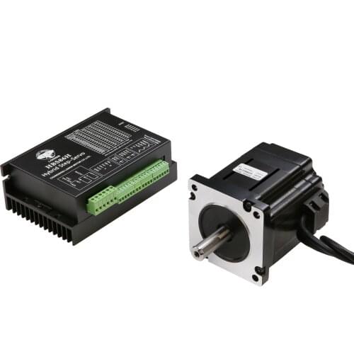 EU Free shiP 1 axis Closed-Loop Stepper motor NEMA34 34SSM8460 142mm 101MM 5N.m 6A 1000line&Servo Driver HBS86H CNC Kit