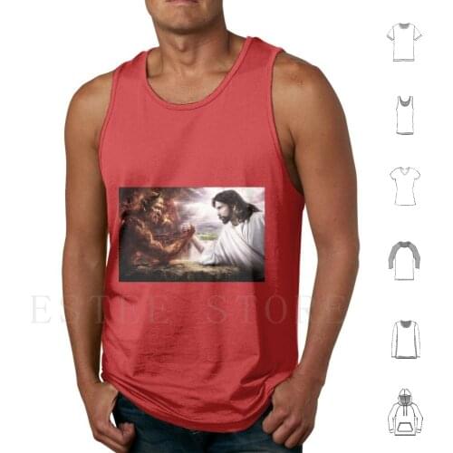 Good And Evil Depicting War Tank Tops Vest Sleeveless Good And Evil Depicting War Drawing Angels Descending From Heaven