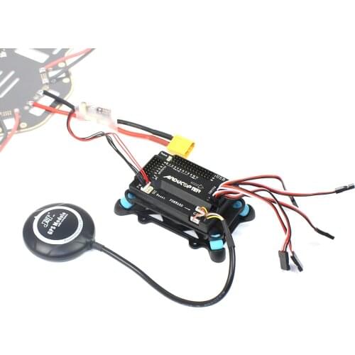 APM 2.8 Quadcopter Flight Controller Built-in Compass with 7M GPS Power Module Shock Absorber Extension Cable for DIY RC Drone