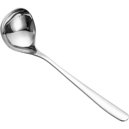 Korean Steel Thickening Spoon Creative Long Handle Hotel Hot Pot Spoon Soup Ladle Home Kitchen Essential Tools