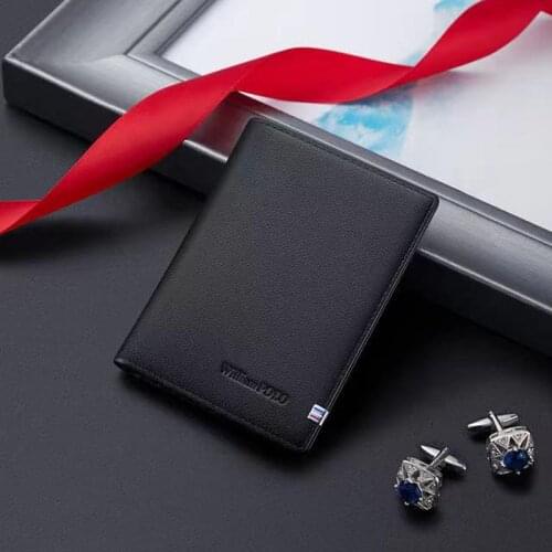 Short Mens Wallets Thin Male Wallet Card Holder Cowskin Soft Mini Purses New Design Vintage Men Slim Wallet