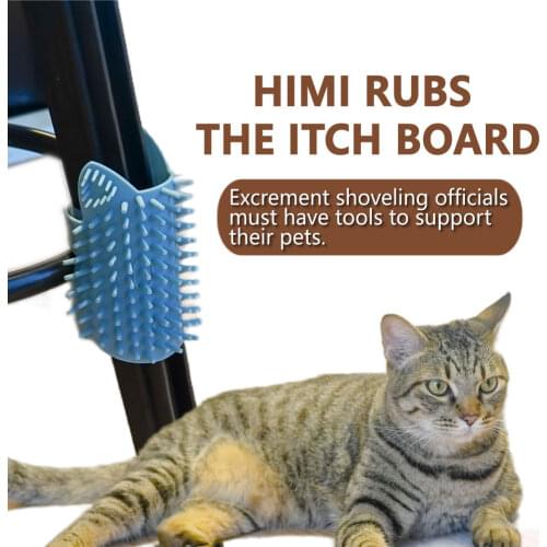 Cats Scratch Board Rubbing Device Pet Scratching Toy Resolve itching Table Corner Massage Bathing Brush Combing Hair Grind Claws