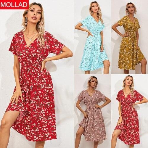 MOLLAD Summer Short Sleeve Dresses