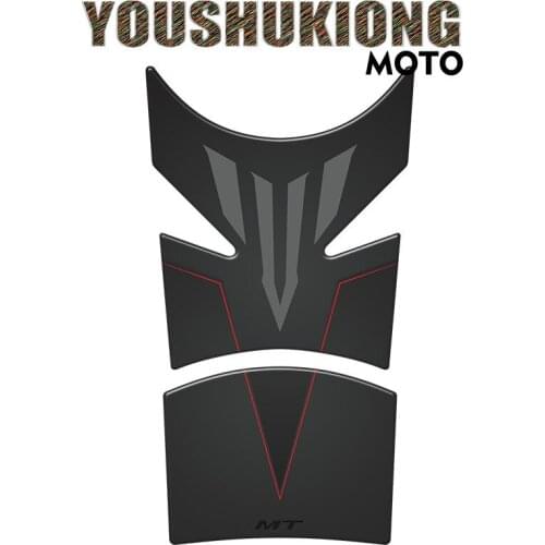 Motorcycle Anti slip Tank Pad Sticker Pad Side Gas Knee Grip Protector FOR MT-07 MT07 2018-2019 Fiber texture