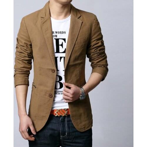 Spring and autumn black khaki new men 's suits young fashion casual mens small suit large size male jacket plus size L - 6XL