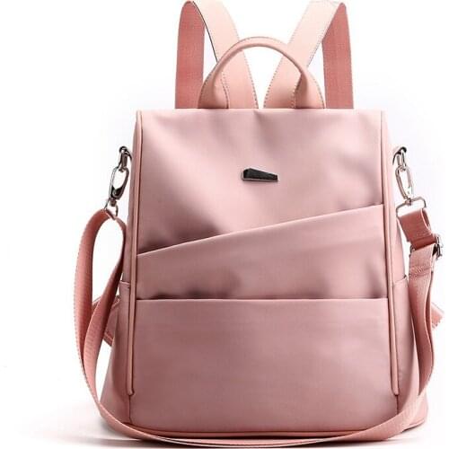 8615 New Fashion Leisure Bookbag Travel Oxford Cloth Anti-theft Shoulder Bag Woman Backpack