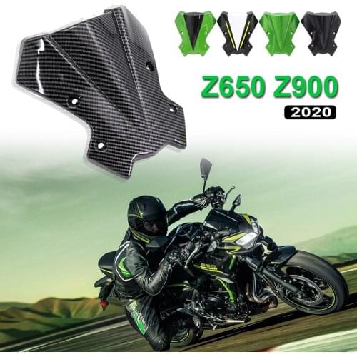 Carbon Fiber New Motorcycle Windshield Windscreen Air Wind Deflector For KAWASAKI Z650 Z900 Z 900 Z 650 2020