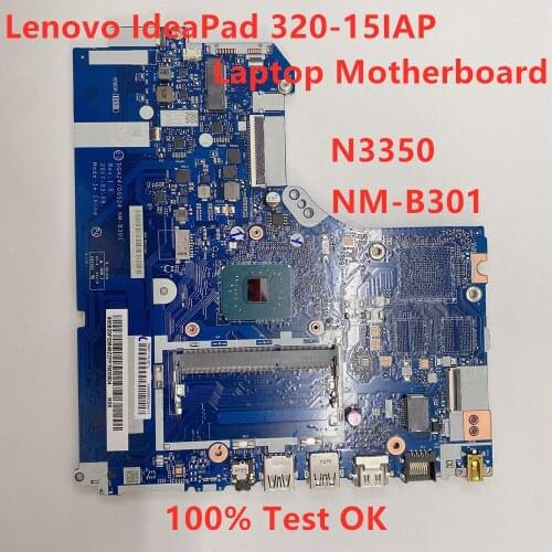 New Original For Lenovo Ideapad 320-15IAP Laptop Motherboard N3350 CPU Mainboard NM-B301 5B20P20644 100% Test OK