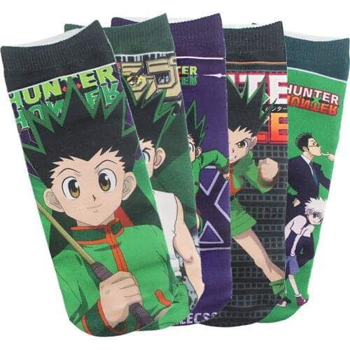 PF113 Dongmanli Anime HUNTER×HUNTER Personalised Socks Invisible Low Cut Ankle Sock Casual Breathable Short Socks Unisex