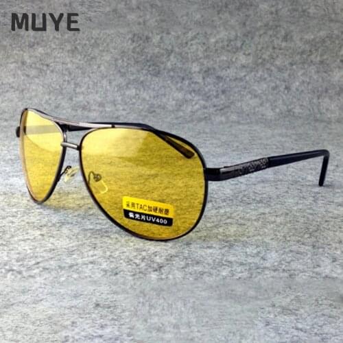 Polarized Sunglasses Men TAC Sun Glasses Female Male Night Vision Driving Glasses Goggles UV400 Yellow Lens Eyeglasses
