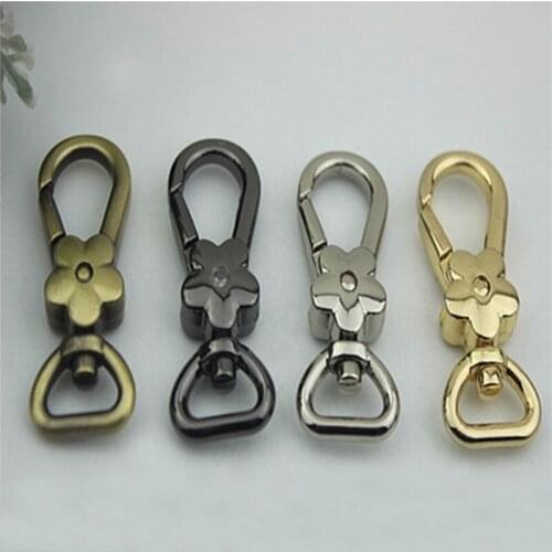 Flower Lobster Clasps Swivel Trigger Clips Snap Hooks Bag Key Rings Keychains