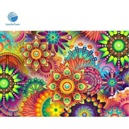 SNA Colorful Flower New Arrival Crystal Full Drill Square 5D Diamond Painting Sunflower Cross Stitch Kit Mosaic Round Rhinestone