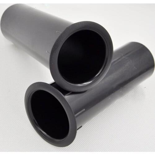 Open hole 50mm sound box guide tube sound inverted hole air pipe connector ABS new plastic material length 142mm for 4 inches, 5