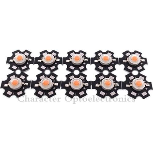 10pcs/lot 3W full spectrum led grow chip with PCB star , led grow lights ,broad spectrum 400nm-840nm led diode for indoor plant