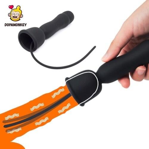 Vibrating Urethral Dilator Male Penis Urethral Catheter Dilator Silicone Soft Horse Eye Stimulation Masturbator Male Sex Toys