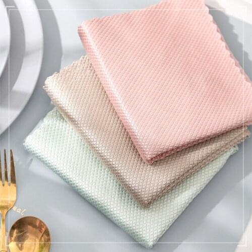 10Pcs Fish Scale Cloth, Strong Water Absorption Microfiber Reusable Cleaning Equipment