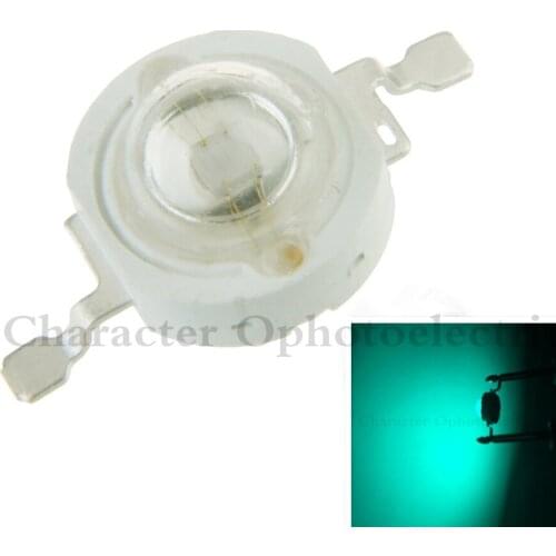100PCS 3W High Power cyan 490-495nm LED Emitter 70lm 3.2-3.4V 700mA
