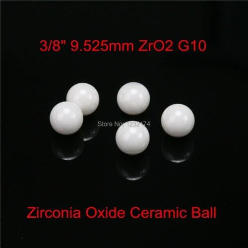3/8" 9.525mm ZrO2 Zirconia Oxide Ceramic Ball G10 50pcs for valve ball,bearing, homogenizer,sprayer,pump 9.525mm ZrO2 ball