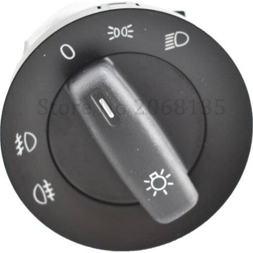 Auto Headlight Switch Fog Head Light Lamp Knob For V W Caddy III Touran Golf V VI 5 6 J etta Passat B6 CC Rabbit 1K0941431Q