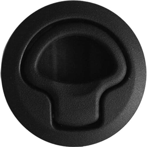 Black Nylon 2inch Flush Round Pull Slam Latch for Boat Deck Hatch 1/2inch Door Equipment Replace Boat Parts Accessories Dropship