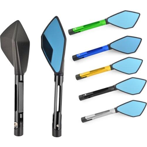 CNC ALUMINUM custom motorcycle rearview Side mirrors 8mm 10mm For KAWASAKI z750 NINJA250 HONDA R1 R6 FZ6 SUZUKI YAMAHA