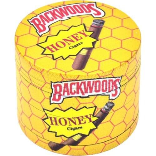 Color printing 4-layer Aluminum Herbal Herb Tobacco Grinder Smoke Grinders Weed Herb Grinder Cigarette pipe Accessories