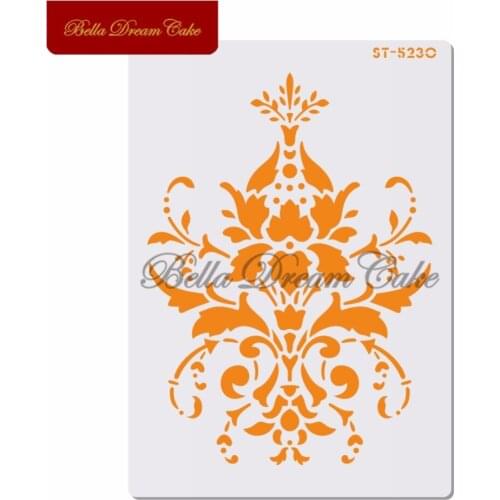 Flower Classical Design Cake Stencil Layering Plastic Stencils DIY Scrapbooking Painting Drawing Stencils Template Cake Tool