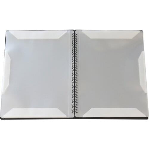 FB-02 20 Pages A4 Standard Size Music Score Folder Non-Reflective Note Paper Sheet Storage Holder Document File Organizer Case