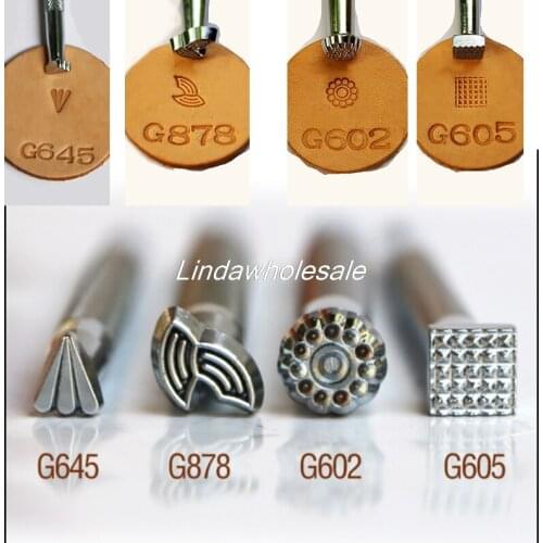 Leather carving printing tool G602/G605/G645/G878,metal working tool,leather stamp