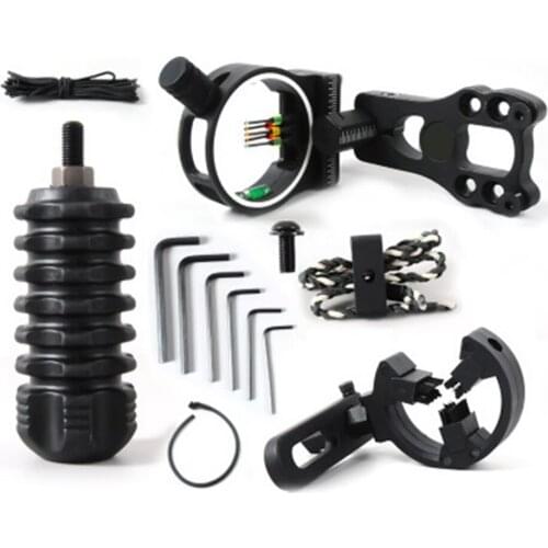 Compound Bow Archery Archer Upgrade Combo Sight Kits Arrow Shock Absorber Rest Stabilizer Accessories Shooting Hunting Set Suit