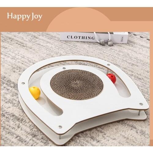 Cat toy cat face density board four ways to play cat scratching board bell cat toy funny cat toy cat hole turntable ball