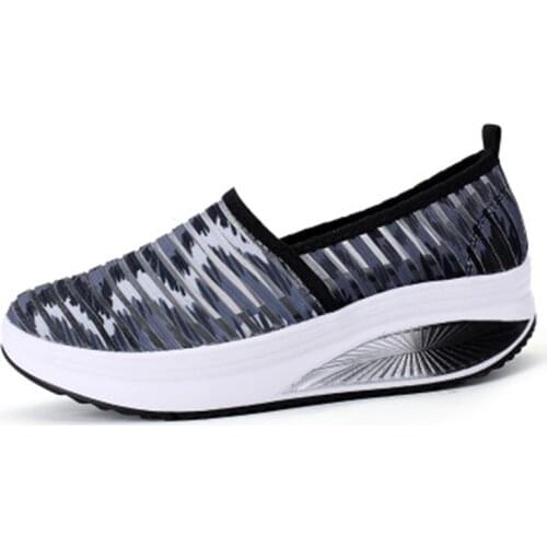 Summer Breathable Loafers Women Outdoor Platform Shoes Girl Sneakers Mesh Flats Casual Shoes Wedges Shoes Slip On Tenis Mujer45