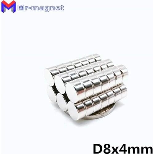200pcs 8 x 4 mm magnet Hardware accessories Dia 8x4 mm magnet D8x4 super powerful neodymium magnets 8*4 D8*4 permanent magnet