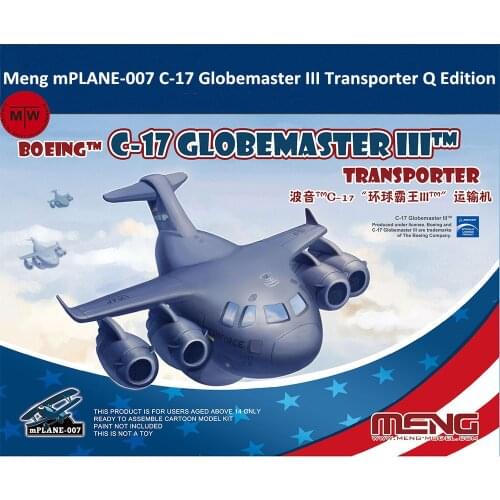 Meng mPLANE-007 C-17 Globemaster III Transporter Q Edition Plastic Assembly Model Kits
