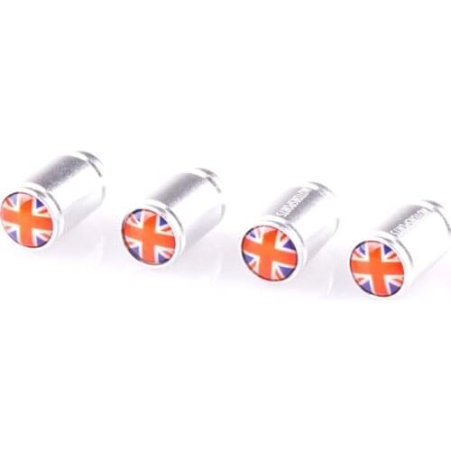 Metal The British Flag Logo Car Wheel Tire Tyre Air Dust Valve Stem Cap
