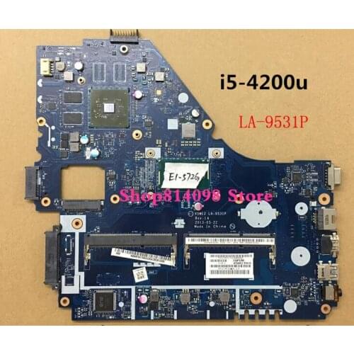 NBMFP1100B I5-4200U Motherboard for Acer E1-572G V5-561GPackard Bell TE69 Travelmate P255 LA-9531P
