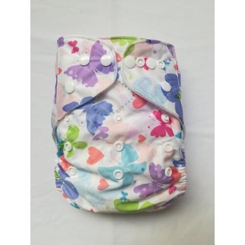 New Print Baby Washable Reusable Cloth Diapers Nappy With Insert And Gift For boy Free Shipping 60 Diapers With 60 Insert TS