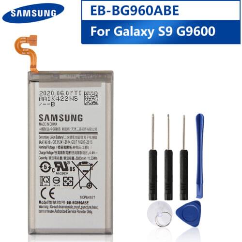 Original Replacement Phone Battery EB-BG960ABE For Samsung GALAXY S9 G9600 EBBG960ABE G960F SM-G960 Rechargeable Battery 3000mAh