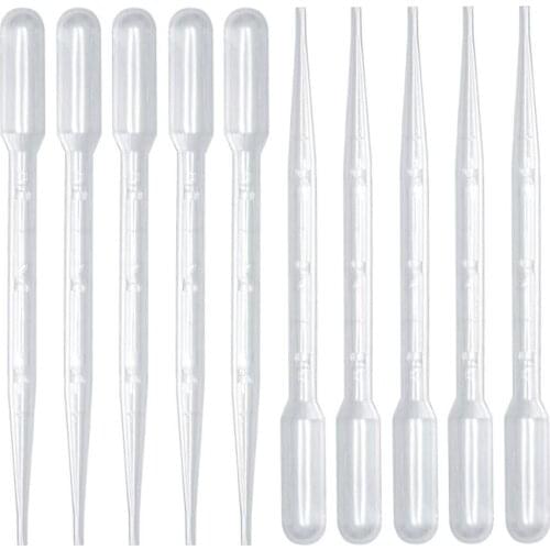 Pipette Pasteur 0.5ml Disposable Graduated Pasteur Pipette Plastic Dropper Urine Straw Lab School Tools Pasteur Straw Dropper