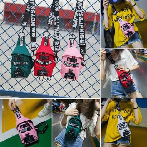 NoEnName-Null Hot Fashion Women Waist Fanny Pack Nylon Belt Zipper Waist Bag Girls Casual Chest Bum Bag