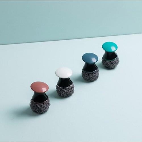 Short Handle Pot Washing Brush Kitchen Decontamination Dishwashing Cleaning Tools Sink Stove Cleaning Brush Pots Stains Removal