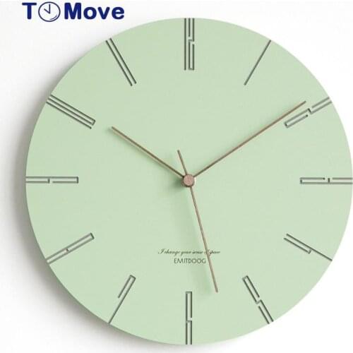 Modern Minimalist Wall Clock Creative Living Room Decoration Non Ticking Large Wall Clock Modern Design reloj de pared moderno