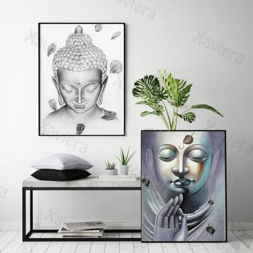 Modern Bodhisattva Portrait Canvas Painting Religious Belief Wall Art Poster Home Decoration Living Room Painting Mural No Frame
