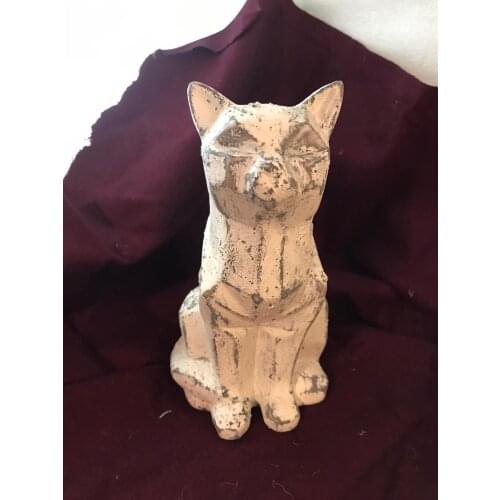 Cat Statue Animal Figurine Abstract geometric style Polyester Home Office desktop decoration gift cafeBahçe