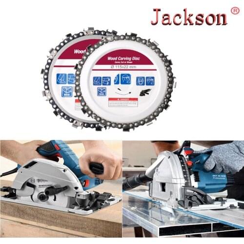 Top Wood Carving Disk 5 In Grinder Disc Chain Woodworking Saw Blade Cutting Blade Wood Slotted Saw Blade For 125mm Angle Grinder