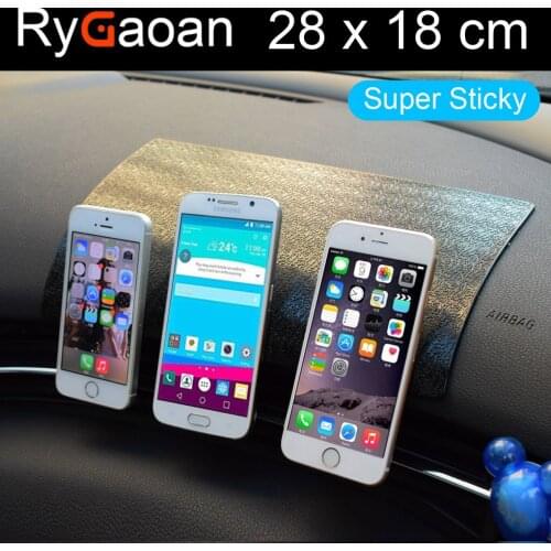 RyGaoan 28*18cm (11*7in) Super Sticky Universal Big Size Car Dashboard Magic Anti Slip Mat Non-slip Sticky Pad Key for Mobile
