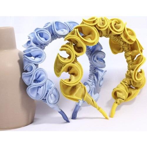 High Quality High-end Fabric Headwear Pressure Hair Headband Fresh Fashion Head Hoop Bezel Rims Women Ladies Hair Accessories