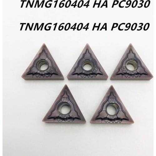 10PCS TNMG160404 HA PC9030 cylindrical turning tool high quality CNC lathe tool TNMG160404 general carbide turning tool