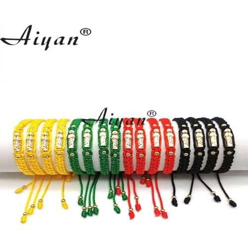 12 Pieces Virgin Mary And The Father Nylon Thread Braided Bracelet Can Be Given As A Gift And Can Pray Many Colors To Choose