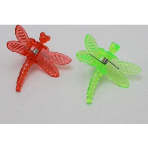 25 Mixed Color Plastic Cute Dragonfly Hair Claw Clips Clamp 35X36mm for Kids